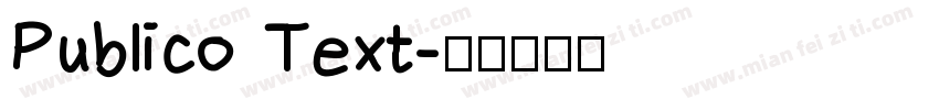 Publico Text字体转换